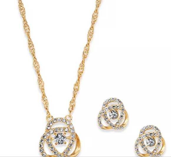 NWT! Earring and Necklace Set - Picture 1 of 6